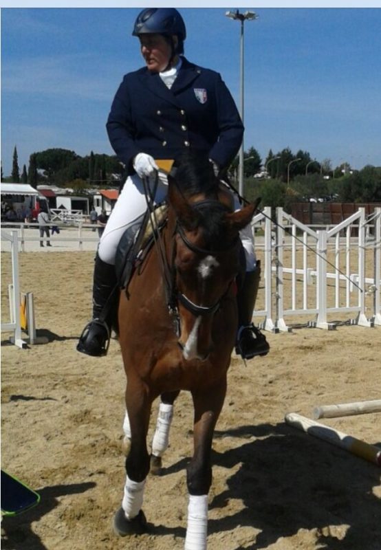 Brunella Roscetti in sella