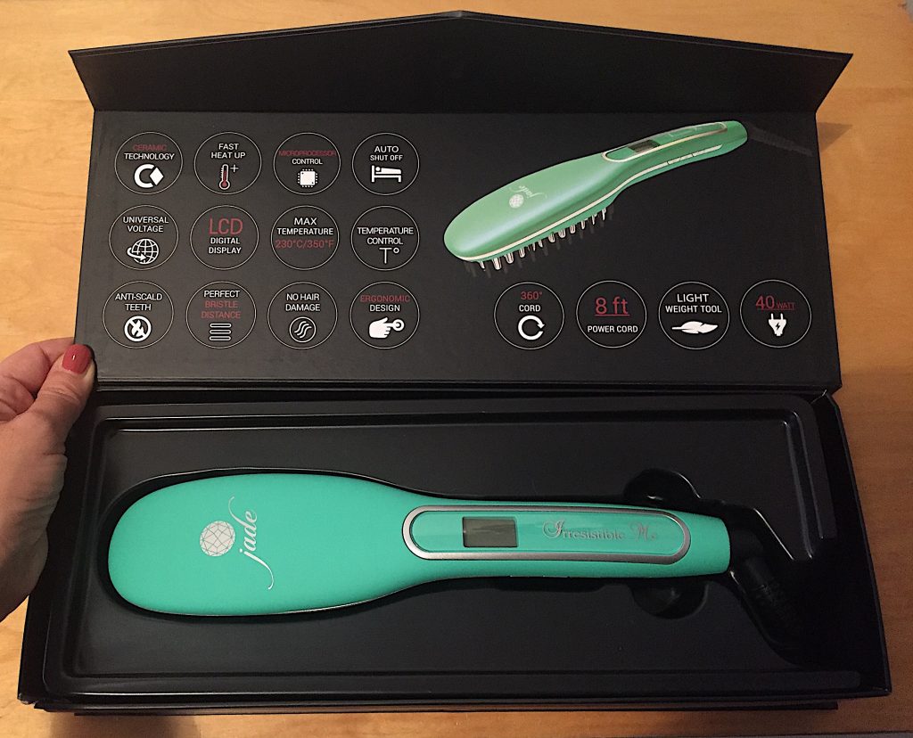 packaging jade hair straightening brush