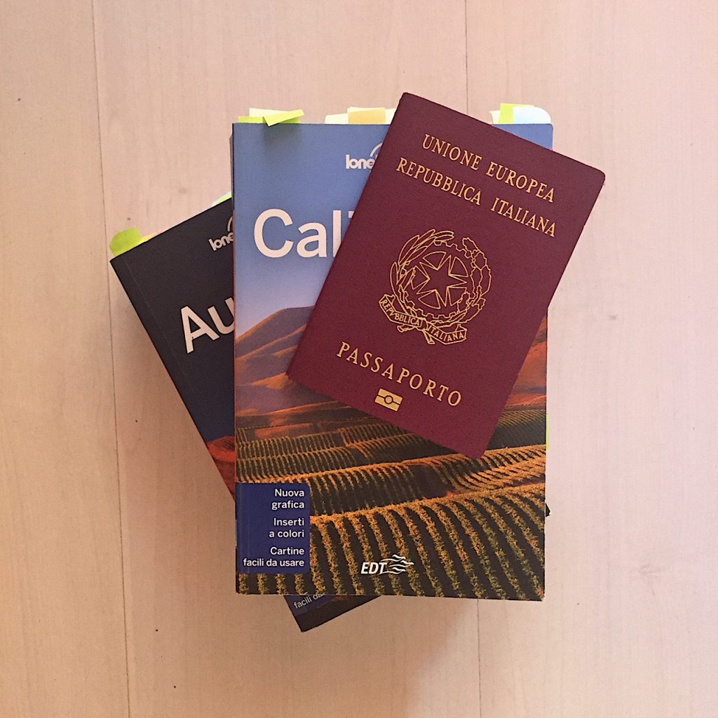 guide lonely planet e passaporto pronto per il giro del mondo RWT