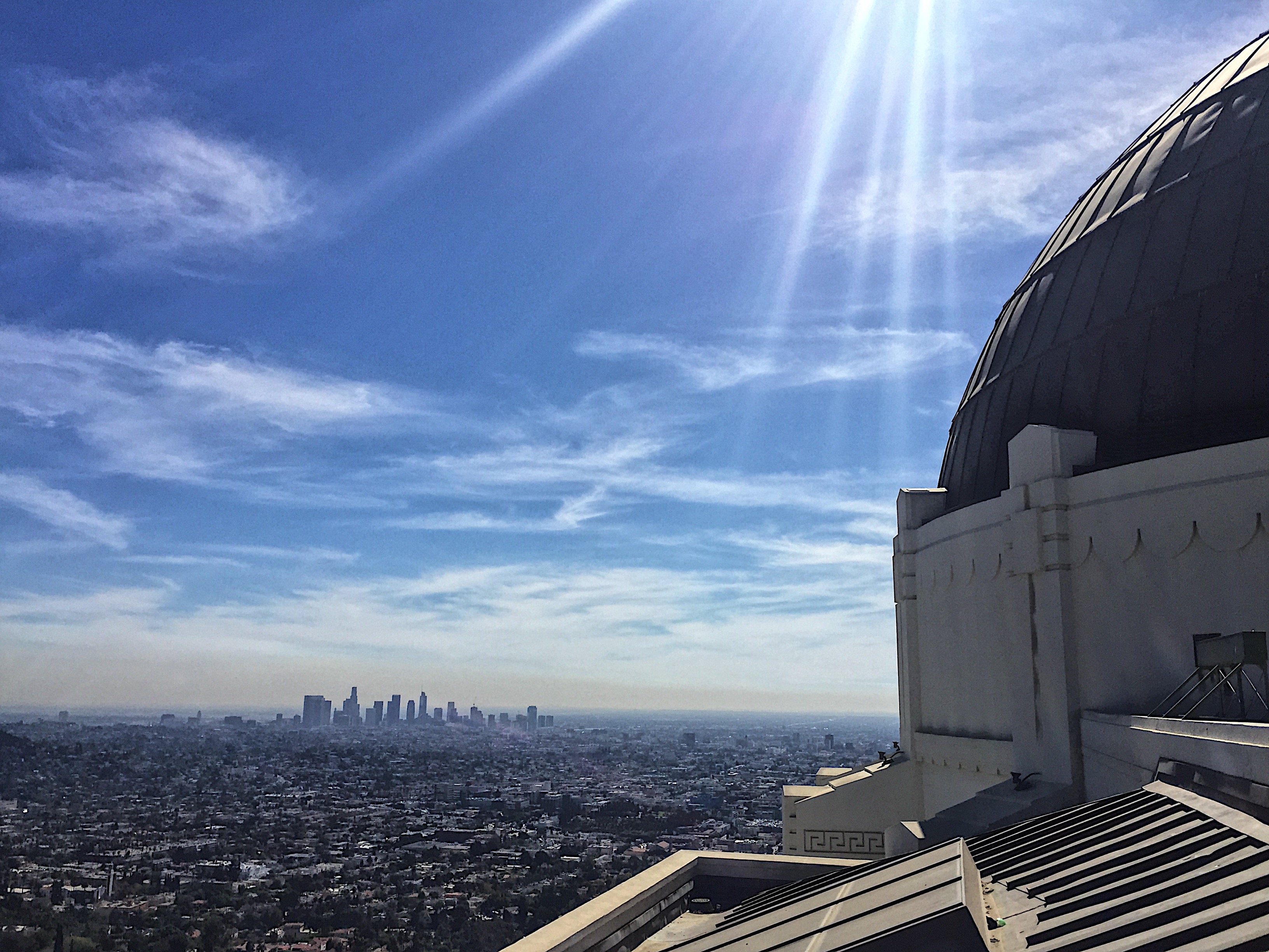Vista panoramica di Los Angeles dal Griffith Observatory
