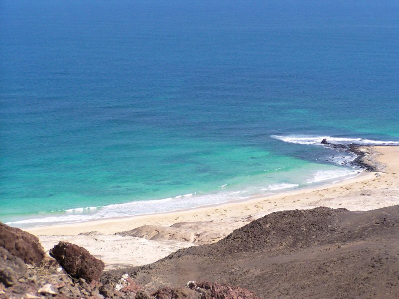 Vista panoramica dal Farol de Morro Negro punto più vicino all'Africa Boa Vista