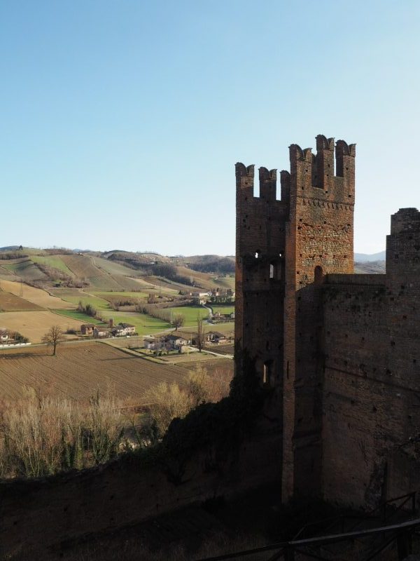 Castelli dell'Appennino Tosco-Emiliano Vista panoramica Rocca Viscontea Castell'Arquato Valdarda