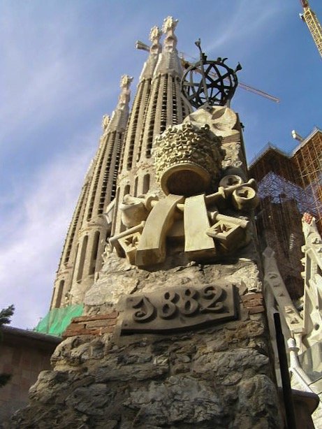 Facciata Sagrada Familia Antoni Gaudí Barcellona Patrimonio UNESCO