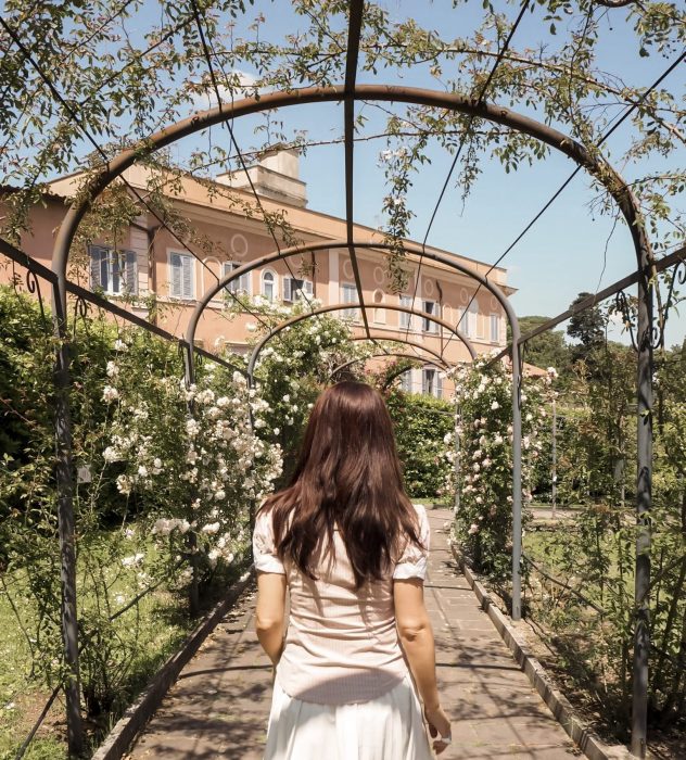 Roseto Comunale Roma Aventino fioritura primavera Circo Massimo