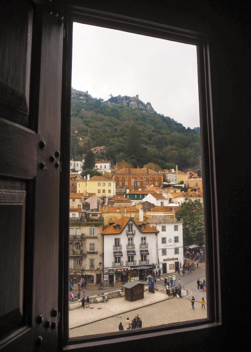 Vista di Sintra dall'interno del Palacio Nacional
