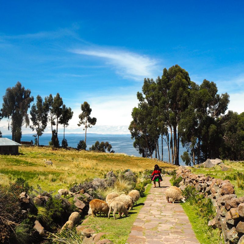 Isola Taquile Puno Lago Titicaca