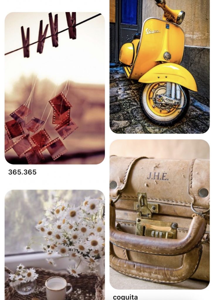 Pinterest moodboard