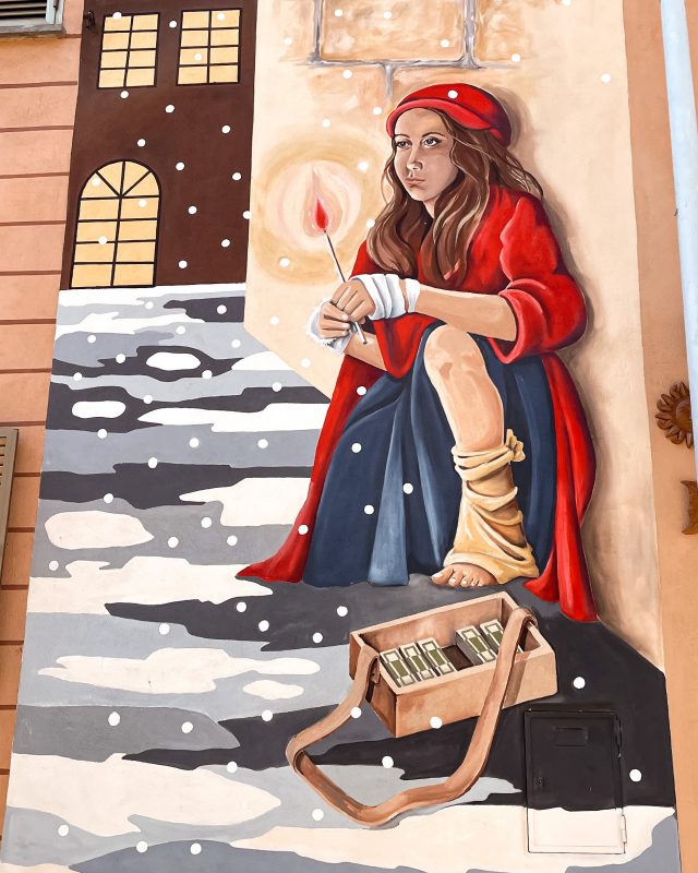Murale Piccola Fiammiferaia Sant'Angelo di Roccalvecce