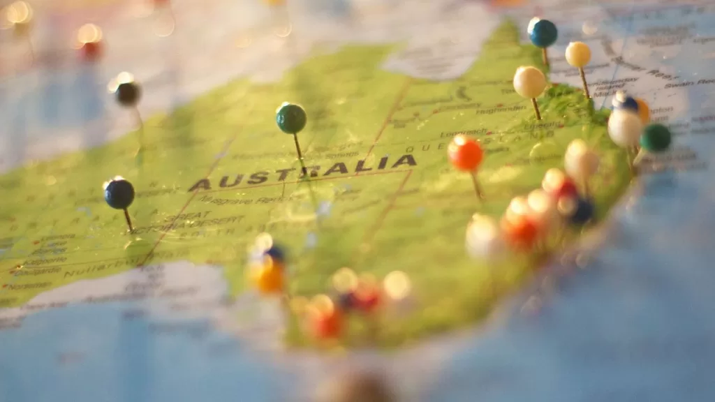 mappa australia