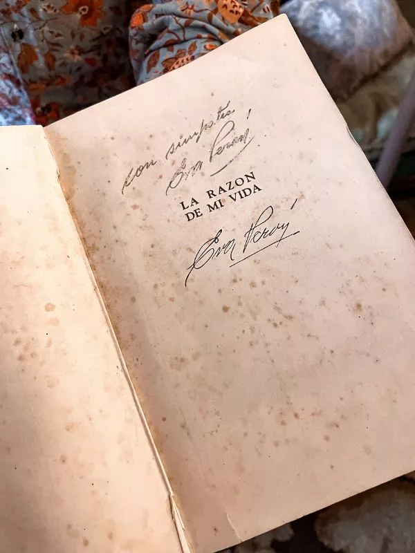 Dedica Eva Peron per Lina Gambarotta Castello di Compiano