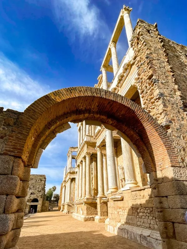 Arco Teatro di Mérida capitale Estremadura